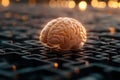 Intricate Neuron Network Puzzle Brainpower, Learning, and Problem-Solving Visualized A captivating 3D rendering depicts a human