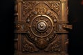 Intricate Ornate leather book. Generate Ai