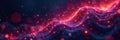 Intricate particle lines weave intricate digital mesh , glowing, complex