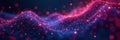 Intricate particle lines weave intricate digital mesh , science, background