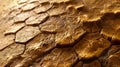 An intricate pattern of large hexagonal scales preserved in a sandstone slab offering clues to the smooth and py skin of