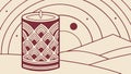 Intricate Patterned Candle with Abstract Backdrop, vector design Generative AI Royalty Free Stock Photo