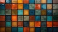 Intricate Patterns of Colorful Tiles. Generative Ai Royalty Free Stock Photo