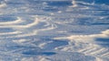 Intricate Patterns Created By Blowing And Drifting Snow