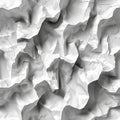 Intricate patterns of crumpled paper texture illuminated by soft light Royalty Free Stock Photo