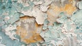 the intricate patterns and textures of damaged wallpaper, transformed into a seamless background for design purposes. Royalty Free Stock Photo
