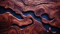 The intricate patterns and textures of a tree bark, each knot and ridge a record of the tree's Royalty Free Stock Photo