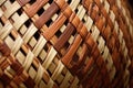 intricate patterns and textures of a woven basket