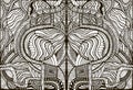 Intricate Psychedelic Surreal Coloring Page with Crazy Symmetrical decorative abstract pattern background.