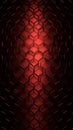 Intricate Red Hexagonal Grid Pattern with Dramatic Lighting and Deep Shadows Creating a Futuristic Metallic Texture Royalty Free Stock Photo