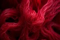 Intricate red threads form a complex, abstract pattern Royalty Free Stock Photo