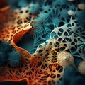 Intricate Remote Sensing Background With Biomimicry-inspired Lace Patterns