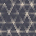 Intricate Rounded Triangular Grid Vector Seamless Pattern Abstract Background