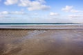 Intricate sand patterns on Cable Beach, Broome, Western Australia. Royalty Free Stock Photo