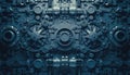 Intricate Sci-Fi Mechanical Engine Background Royalty Free Stock Photo