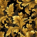 Intricate seamless pattern of victorian wallpaper textures for captivating designs and backgrounds Royalty Free Stock Photo