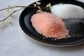 Intricate Seasoning: Salt Spoon, Dark Black and Pink