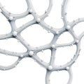 Abstract silver network structure with spheres for science, technology and medical applications Royalty Free Stock Photo