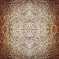 Intricate silver pattern as burnished abstract Royalty Free Stock Photo