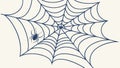 Intricate Spider Web Pattern for Backgrounds, vector design Generative AI Royalty Free Stock Photo