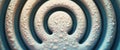Intricate spiral pattern with textured surface