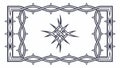 Intricate Star Geometric Decorative Border Design, vector design Generative AI Royalty Free Stock Photo