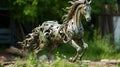 Intricate Steampunk Horse Sculpture For Your Garden