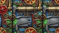 Intricate Steampunk Machine Gears and Mechanisms Seamless Pattern Royalty Free Stock Photo
