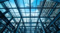 The intricate steel framework of a building under construction reflects the citys commitment to innovation and