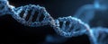 The Intricate Structure of a DNA Helix in a Digital Representation AI generated image Royalty Free Stock Photo