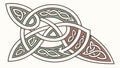 Intricate Symmetrical Celtic Knot Pattern Design, vector design Generative AI Royalty Free Stock Photo