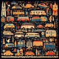 Intricate Tapestry Celebrating the Diversity and Cultural Significance of Vehicles and Transport