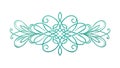 Intricate Teal Celtic Knot Border: Elegant Decorative Pattern, vector design Generative AI Royalty Free Stock Photo