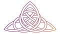 Intricate Triquetra Celtic Knot Design, vector design Generative AI Royalty Free Stock Photo
