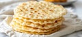 Intricate unleavened bread details dense piece with textured patterns, perfect for text placement