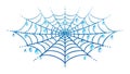 Blue Spider Web Network Vector Illustration, vector design Generative AI Royalty Free Stock Photo