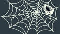Intricate Spiderweb with a Delicate Spider, Natural Wonder Vector Design Generative AI Royalty Free Stock Photo