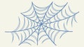 Intricate Spider Web Pattern in Cool Tones, vector design Generative AI Royalty Free Stock Photo