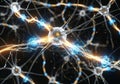 An intricate visualization of neurons in Royalty Free Stock Photo