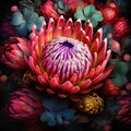 Intricate and Visually Stunning Protea Flower