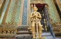 Intricate wall patterns on the building in Wat Phra Kaew, Bangkok