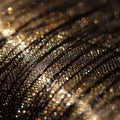 Intricate weave of luminous thread and scintillating particles creating depth Royalty Free Stock Photo