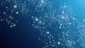 Intricate web of interconnected nodes on a blue gradient background Royalty Free Stock Photo