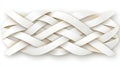 Intricate White Woven Design with Smooth Texture and Elegant Patterns for Creative Projects Royalty Free Stock Photo