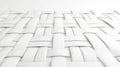 Intricate White Woven Texture on a Light Background for Modern Design Applications Royalty Free Stock Photo