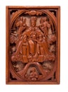 Intricate wood carved artwork