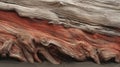 the intricate wood grain patterns and textures found in a piece of weathered driftwood. Royalty Free Stock Photo
