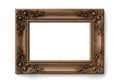Intricate wooden picture frame Royalty Free Stock Photo