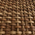 Intricate woven pattern featuring interlaced wooden or wicker Royalty Free Stock Photo