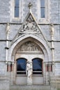 Intricated sculpture on Plymouth Guildhall building, England